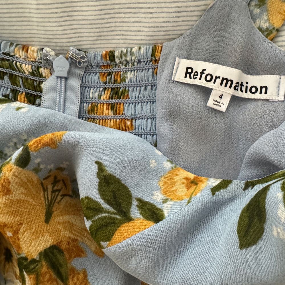 Reformation NWT Besse Midi Dress in Amalfi size 4 - Picture 8 of 11